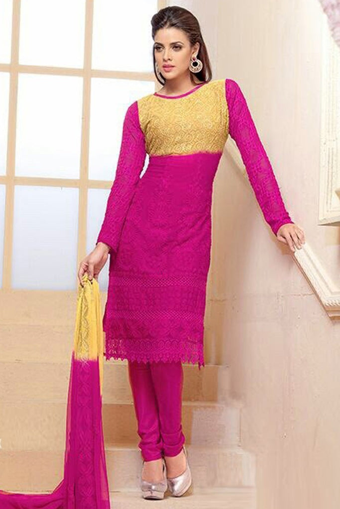 Amazing Pink Semi Stitched Party Wear Salwar Kameez EBSFSK15503B -  - vikas-24.myshopify.com